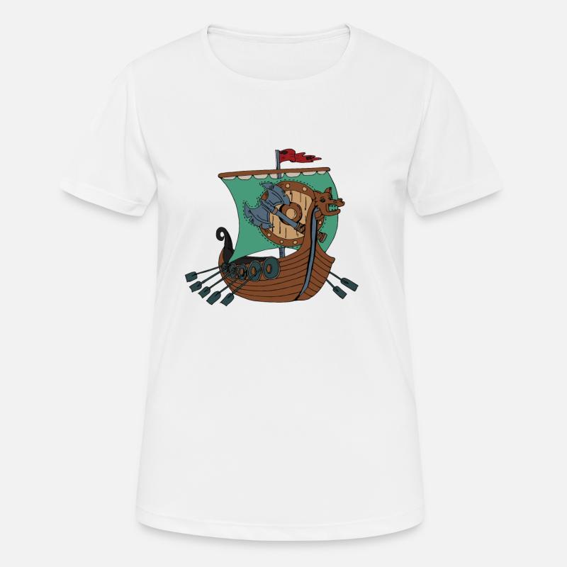 Viking ship Vikings - Women's Breathable T-Shirt - white
