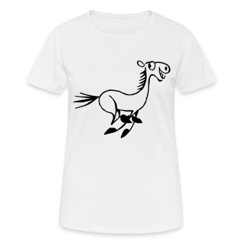 crazy horse - Women's Breathable T-Shirt - white - Front - AI Model Female 172 dark (172cm)
