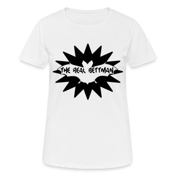 Le réel Bettman - T-shirt respirant Femme - blanc - Devant - AI Model Female 172 dark (172cm)