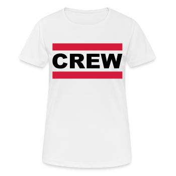 crew - T-shirt respirant Femme - blanc - Devant - AI Model Female 172 dark (172cm)