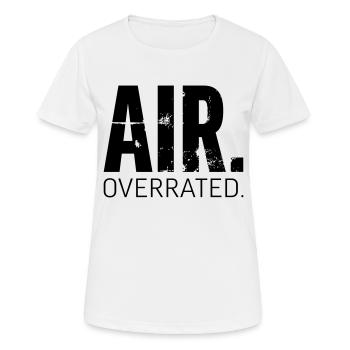 Freediving Apnoetauchen Air Overrated - Frauen T-Shirt atmungsaktiv - Weiß - Vorne - AI Model Female 172 dark (172cm)