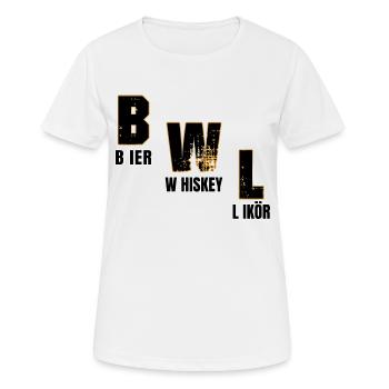 Business Beer Whiskey Liqueur - Women's Breathable T-Shirt - white - Front - AI Model Female 172 dark (172cm)