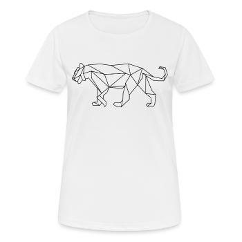 Tigre - T-shirt respirant Femme - blanc - Devant - AI Model Female 172 dark (172cm)