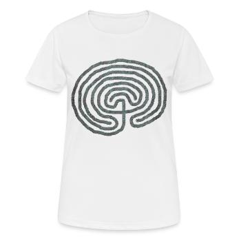 spiral BRAIN BRAIN LABYRINTH - Women's Breathable T-Shirt - white - Front - AI Model Female 172 dark (172cm)