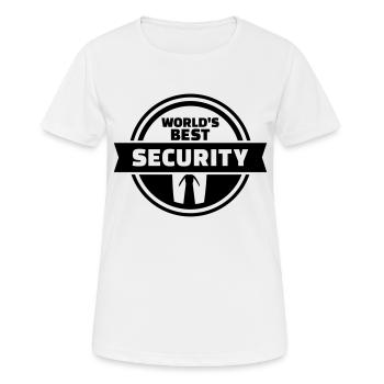 Security - Women's Breathable T-Shirt - white - Front - AI Model Female 172 dark (172cm)
