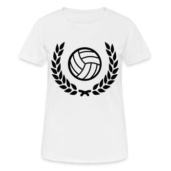 volleyball - Women's Breathable T-Shirt - white - Front - AI Model Female 172 dark (172cm)