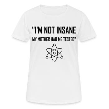 Big Bang théorie citation - T-shirt respirant Femme - blanc - Devant - AI Model Female 172 dark (172cm)