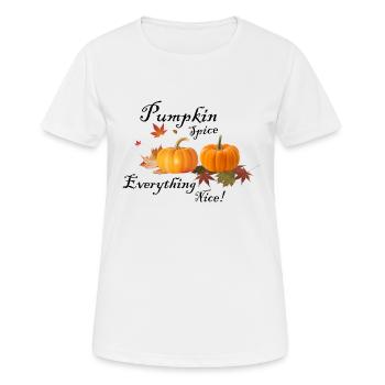 Citrouille orange citrouille - T-shirt respirant Femme - blanc - Devant - AI Model Female 172 dark (172cm)