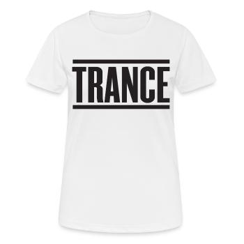 Trance - Frauen T-Shirt atmungsaktiv - Weiß - Vorne - AI Model Female 172 dark (172cm)
