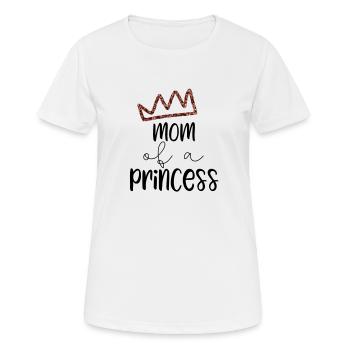 Maman d'une princesse partenaire regarde partie 1 - T-shirt respirant Femme - blanc - Devant - AI Model Female 172 dark (172cm)