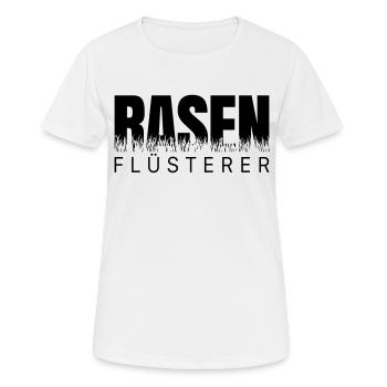 Rasenflüsterer - Rasen Flüsterer Gärtner Garten - Frauen T-Shirt atmungsaktiv - Weiß - Vorne - AI Model Female 172 dark (172cm)