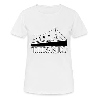Titanic - T-shirt respirant Femme - blanc - Devant - AI Model Female 172 dark (172cm)