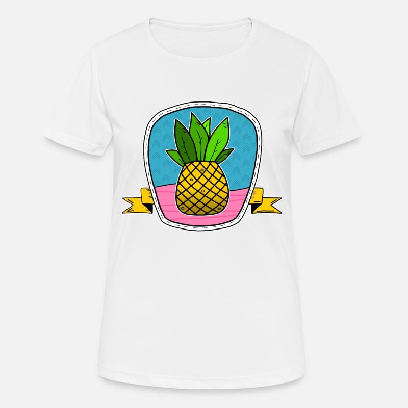Pineapple Shield - Women's Breathable T-Shirt - white