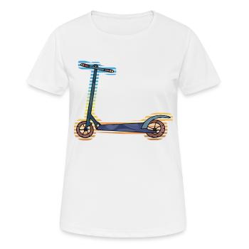 Scooter - Frauen T-Shirt atmungsaktiv - Weiß - Vorne - AI Model Female 172 dark (172cm)