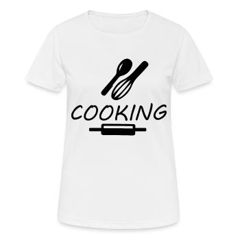 Cuisiner Cuisiner - T-shirt respirant Femme - blanc - Devant - AI Model Female 172 dark (172cm)