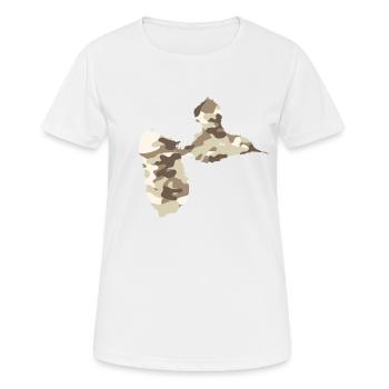 Guadeloupe 971 - Frauen T-Shirt atmungsaktiv - Weiß - Vorne - AI Model Female 172 dark (172cm)