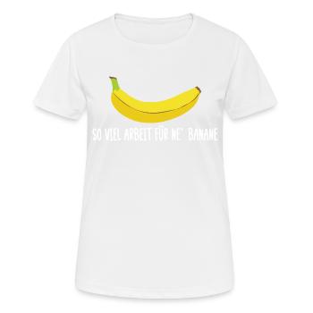 Banane Läufer Marathon - Frauen T-Shirt atmungsaktiv - Weiß - Vorne - AI Model Female 172 dark (172cm)
