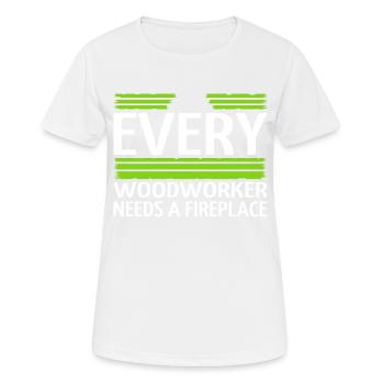 tools lumber bingo hall tshirts humor - Frauen T-Shirt atmungsaktiv - Weiß - Vorne - AI Model Female 172 dark (172cm)