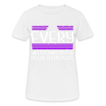 union carpenter cutter love statement - Frauen T-Shirt atmungsaktiv - Weiß - Vorne - AI Model Female 172 dark (172cm)