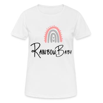 Rainbow Baby - Frauen T-Shirt atmungsaktiv - Weiß - Vorne - AI Model Female 172 dark (172cm)
