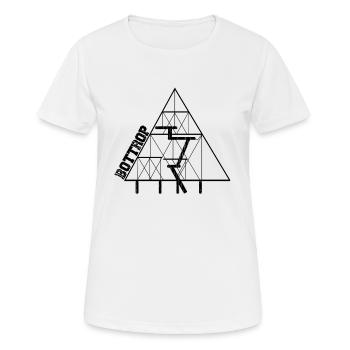 Bottrop tetrahedron - Women's Breathable T-Shirt - white - Front - AI Model Female 172 dark (172cm)