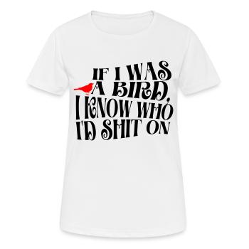 SI J’ÉTAIS UN OISEAU - T-shirt respirant Femme - blanc - Devant - AI Model Female 172 dark (172cm)