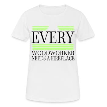 bday carpenter work tshirts carpenter joke - Women's Breathable T-Shirt - white - Front - AI Model Female 172 dark (172cm)