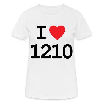 J’adore 1210 - Ich liebe Floridsdorf Shirt - T-shirt respirant Femme - blanc - Devant - AI Model Female 172 dark (172cm)