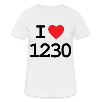 J’adore 1230 - Ich liebe Liesing Shirt - T-shirt respirant Femme - blanc - Devant - AI Model Female 172 dark (172cm)