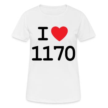 J’adore 1170 - Ich liebe Hernals Shirt - T-shirt respirant Femme - blanc - Devant - AI Model Female 172 dark (172cm)