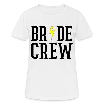 Braut Crew - Frauen T-Shirt atmungsaktiv - Weiß - Vorne - AI Model Female 172 dark (172cm)