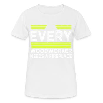 cabinetmaker tools cutter forestry - Frauen T-Shirt atmungsaktiv - Weiß - Vorne - AI Model Female 172 dark (172cm)