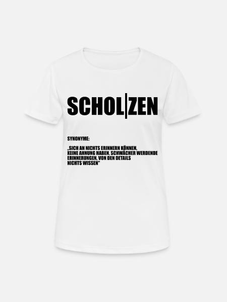 Scholzen - Frauen T-Shirt atmungsaktiv - Weiß