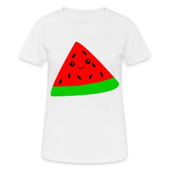 Melone - Frauen T-Shirt atmungsaktiv - Weiß - Vorne - AI Model Female 172 dark (172cm)