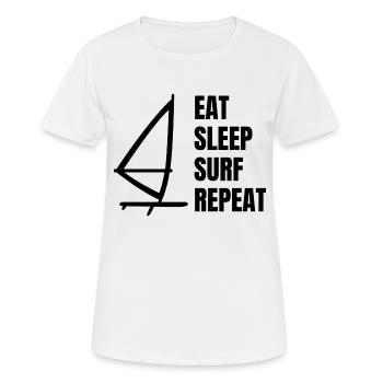 Windsurfer Surf Kitesurfer Windsurf Cadeau - T-shirt respirant Femme - blanc - Devant - AI Model Female 172 dark (172cm)