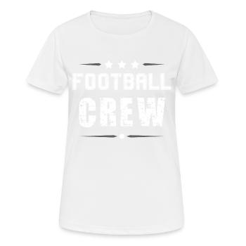 Équipe de football - T-shirt respirant Femme - blanc - Devant - AI Model Female 172 dark (172cm)
