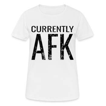 Gaming Zocker AFK Geschenk Zocken - Frauen T-Shirt atmungsaktiv - Weiß - Vorne - AI Model Female 172 dark (172cm)