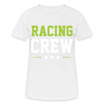 Équipage de course - T-shirt respirant Femme - blanc - Devant - AI Model Female 172 dark (172cm)