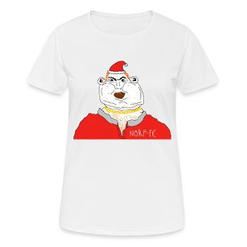 norf fc santa no text - Women's Breathable T-Shirt - white - Front - AI Model Female 172 dark (172cm)