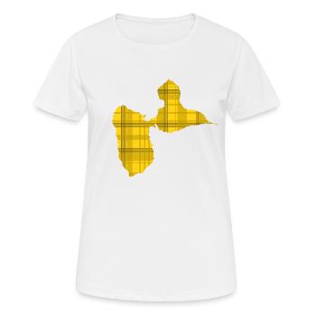 Guadeloupe - Frauen T-Shirt atmungsaktiv - Weiß - Vorne - AI Model Female 172 dark (172cm)