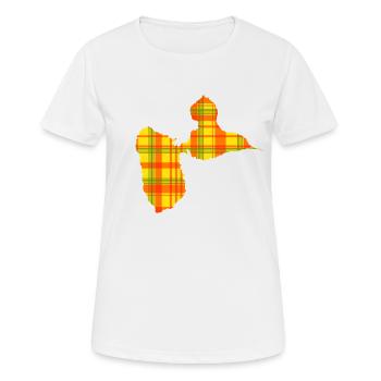 Guadeloupe - Frauen T-Shirt atmungsaktiv - Weiß - Vorne - AI Model Female 172 dark (172cm)