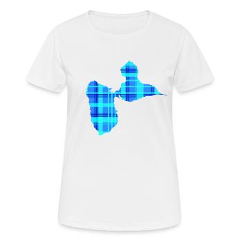 Guadeloupe - Frauen T-Shirt atmungsaktiv - Weiß - Vorne - AI Model Female 172 dark (172cm)