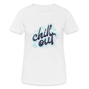 Chill Out - Women's Breathable T-Shirt - white - Front - AI Model Female 172 dark (172cm)
