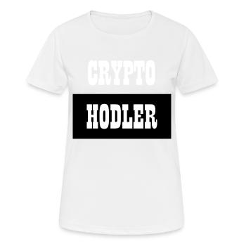 Bitcoin Trading Crypto Stocks - T-shirt respirant Femme - blanc - Devant - AI Model Female 172 dark (172cm)
