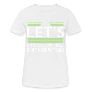 Space Ship Geek Sayings Gift Bday Quote Birthday - Women's Breathable T-Shirt - white - Front - AI Model Female 172 dark (172cm)