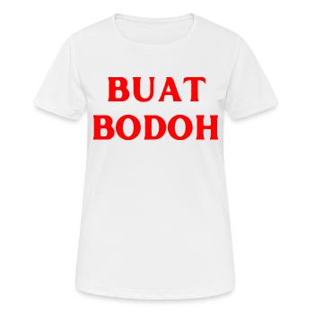 Malaysisch Sprache nichts machen - Frauen T-Shirt atmungsaktiv - Weiß - Vorne - AI Model Female 172 dark (172cm)