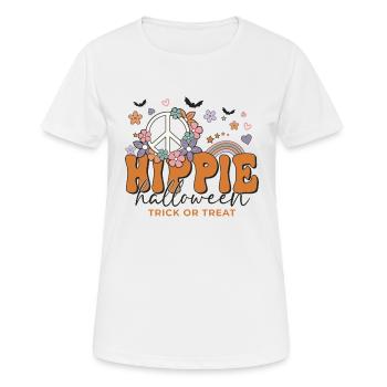 Lustiger Halloween Spruch Hippie Halloween - Frauen T-Shirt atmungsaktiv - Weiß - Vorne - AI Model Female 172 dark (172cm)