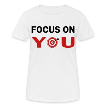 Focus on you - Women's Breathable T-Shirt - white - Front - AI Model Female 172 dark (172cm)