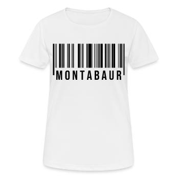 Montabaur Westerwald - Frauen T-Shirt atmungsaktiv - Weiß - Vorne - AI Model Female 172 dark (172cm)
