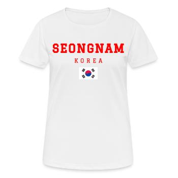 Seongnam Corée - T-shirt respirant Femme - blanc - Devant - AI Model Female 172 dark (172cm)